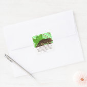  Square Mint Chocolade Stickers (Envelop)