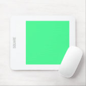 Square - Mint Green en White Muismat (Met muis)