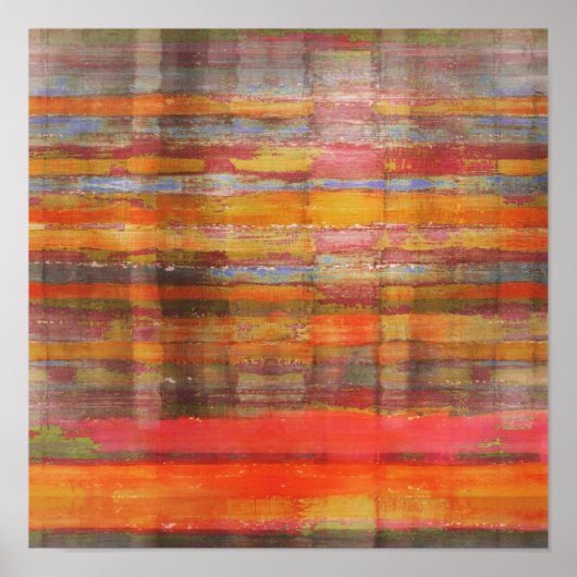 Square Modern Art Gobi Desert Poster Print (Voorkant)