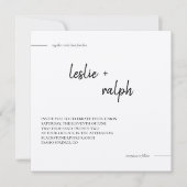 Square Modern Invitation Kaart (Voorkant)