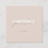 Square Modern professional business card Vierkante Visitekaartje (Voorkant)