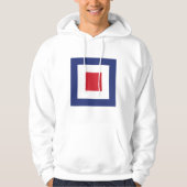 Square-modus Hoodie (Voorkant)