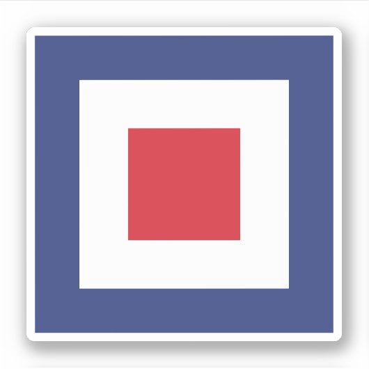 Square-modus Sticker (Voorkant)