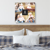 Square Monogram Aangepast fotocanvas Canvas Afdruk (Insitu (Slaapkamer))