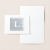 Square Monogram Dankuwel Folie Kaarten (Display)