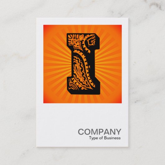 Square Monogram - Paisley Sunburst - I Visitekaartje (Voorkant)