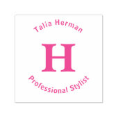 Square Monogram Stempel met Bovenste en onderste l (Design)