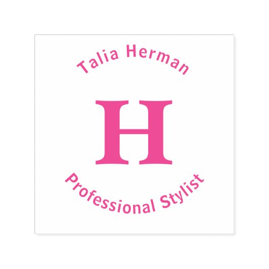 Square Monogram Stempel met Bovenste en onderste l (Design)