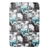 Square mozaïek van romige texturen in zilver tot c badmat (Voorkant Verticaal)