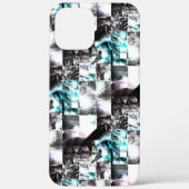 Square mozaïek van romige texturen in zilver tot c Case-Mate iPhone case (Achterkant)