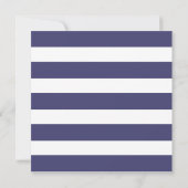 Square Nautical Anchor Navy Blue Boy Baby shower Kaart (Achterkant)