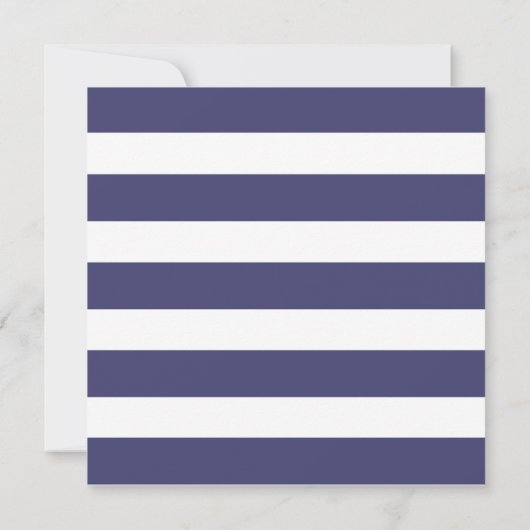 Square Nautical Anchor Navy Blue Boy Baby shower Kaart (Achterkant)