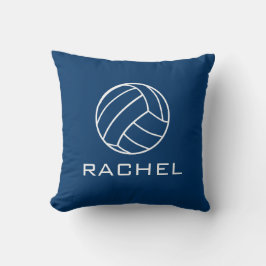 Square Navy Blue Volleyball Pillow Kussen