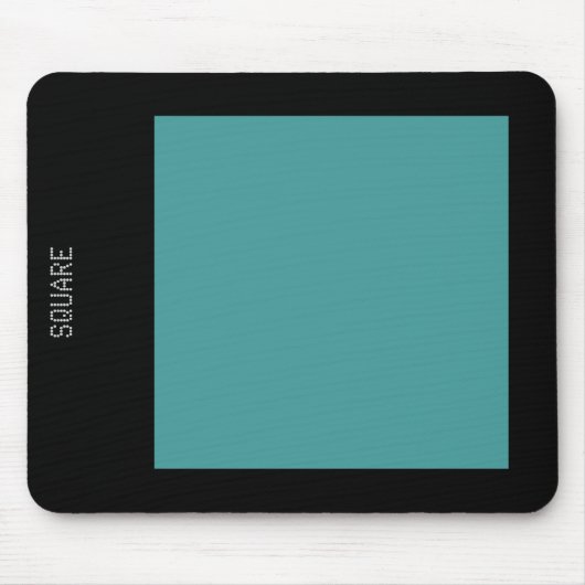 Square - Ocean Green en Black Muismat (Voorkant)
