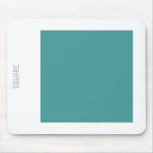 Square - Ocean Green en White Muismat (Voorkant)
