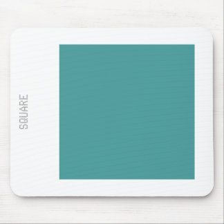 Square - Ocean Green en White Muismat
