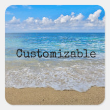 Square Ocean Sticker