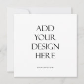 Square of Circle Round Invitation Kaart Printing (Voorkant)