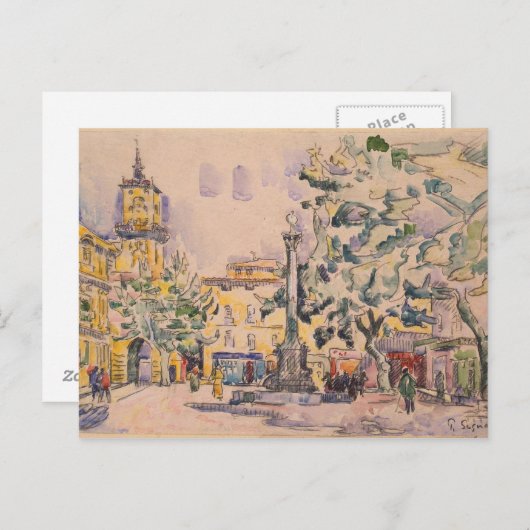 Square of the Hotel de Ville in Aix-en-Provence Briefkaart (Voorkant / Achterkant)