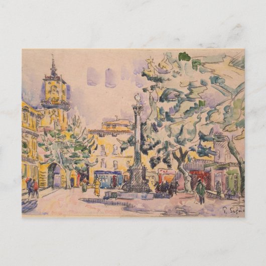 Square of the Hotel de Ville in Aix-en-Provence Briefkaart (Voorkant)