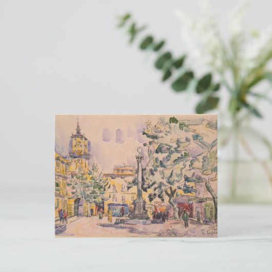 Square of the Hotel de Ville in Aix-en-Provence Briefkaart (Staand voorkant)