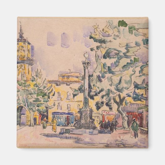 Square of the Hotel de Ville in Aix-en-Provence Magneet (Voorkant)