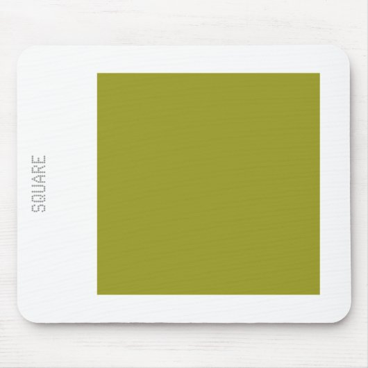 Square - Olive Green en White Muismat (Voorkant)