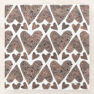Square Onderzetter Hearts Galore