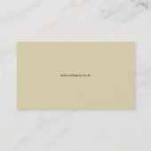 Square One Black, Cadet Blue en Beige Visitekaartje (Achterkant)