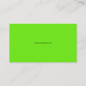 Square One Black, Green & Mint Visitekaartje (Achterkant)