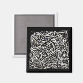 Square One, door Brian Benson Magneet (Voorkant / Achterkant)