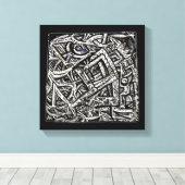 Square One, van Brian Benson Canvas Afdruk (Insitu (Houten vloer))