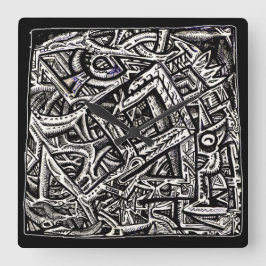 Square One, van Brian Benson Vierkante Klok