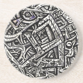 Square One, van Brian Benson Zandsteen Onderzetter