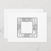 Square Opon Ifa Divination Tray Aankondigingskaart (Voorkant / Achterkant)