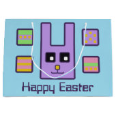 Square paashaas-cadeau (groot) large cadeautasje (Voorkant)