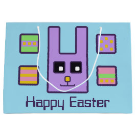 Square paashaas-cadeau (groot) large cadeautasje