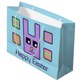 Square paashaas-cadeau (groot) large cadeautasje