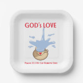 Square Paper Plate set with scripture Papieren Bordje (Voorkant)