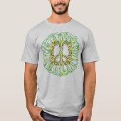 Square Peace vlammen T-shirt (Voorkant)