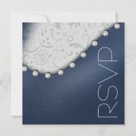 Square Pearl RSVP Kaart