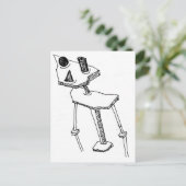 Square Peg Briefkaart (Staand voorkant)