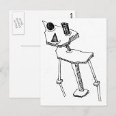 Square Peg Briefkaart (Voorkant / Achterkant)