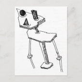 Square Peg Briefkaart (Voorkant)