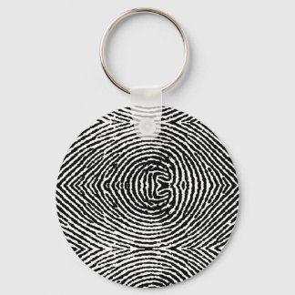 Square People Fingerprints Sleutelhanger