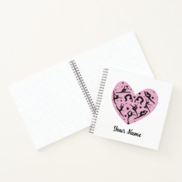 Square Personalized Rhythmic Gymnastics Notebook Notitieboek