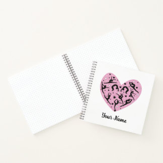 Square Personalized Rhythmic Gymnastics Notebook Notitieboek