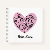 Square Personalized Rhythmic Gymnastics Notebook Notitieboek (Voorkant)