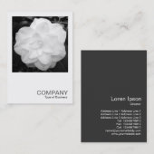 Square Photo 0120 - White Camelia Visitekaartje (Voorkant / Achterkant)