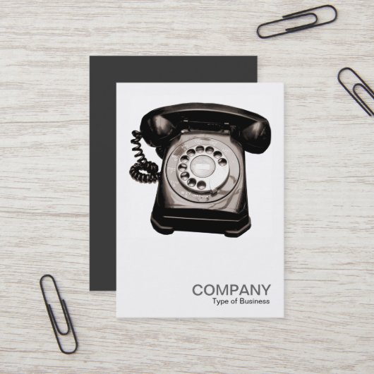 Square Photo 0123 - Old Telephone II Visitekaartje (Voorkant / Achterkant in situ)